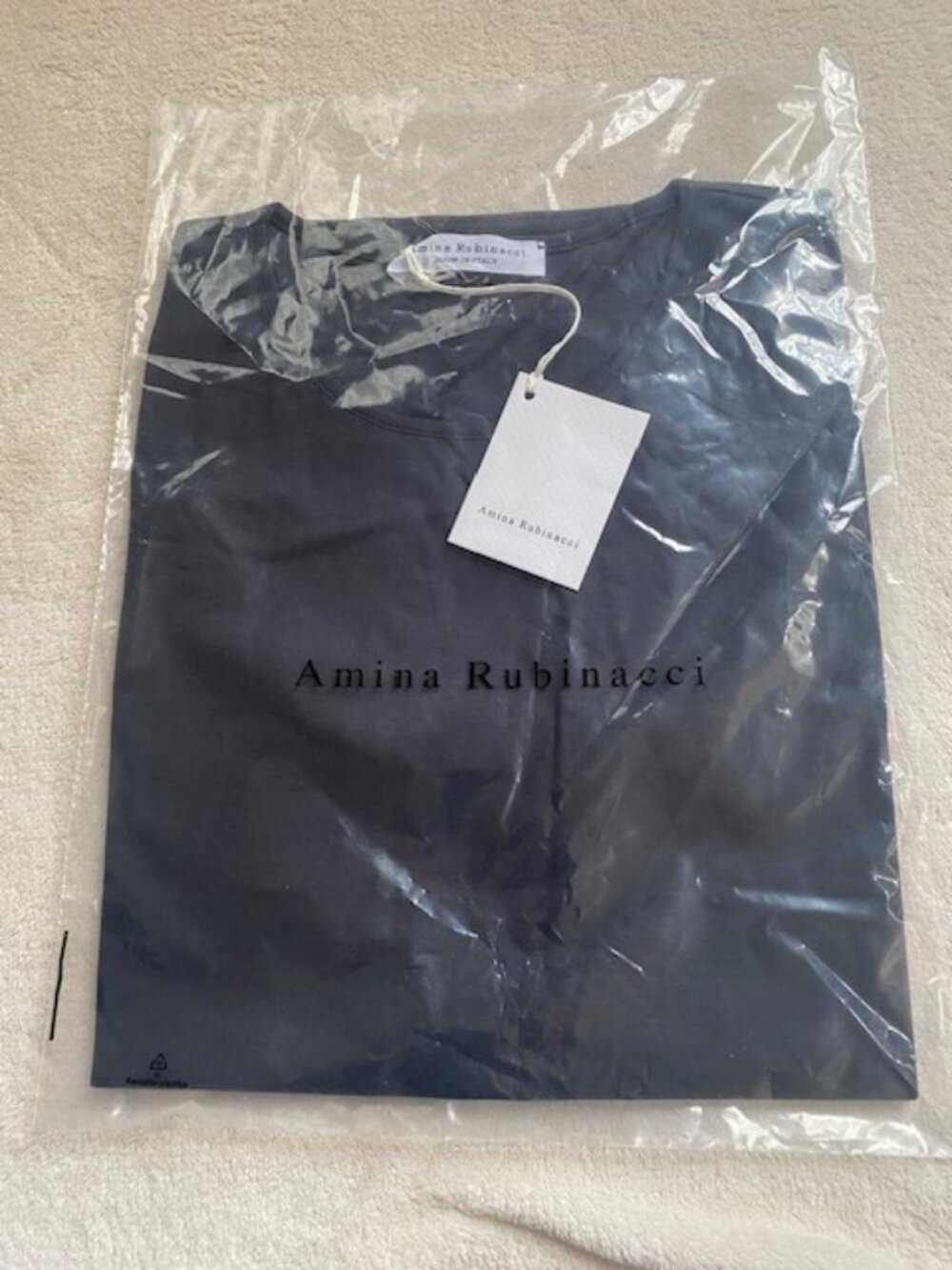Amina Rubinacci Pigault Blouse Tag 42 US Size Small 100% Cotton